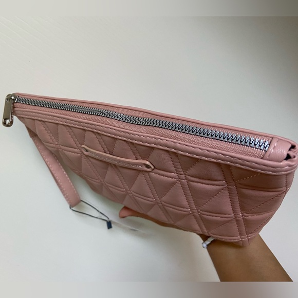 French Connection Bags | Box Quilt Cosmetic Pouch | Color: Rose - Picture 4 of 12